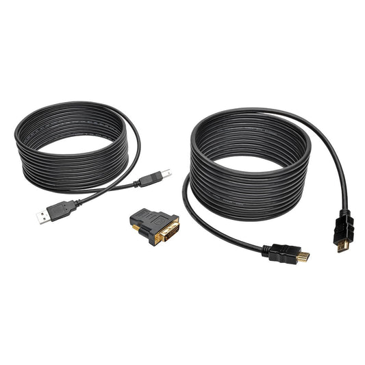 TRIPP LITE P782-015-DH HDMI DVI USB KVM Cable Kit, A/B Keyboard Video Mouse, 15'