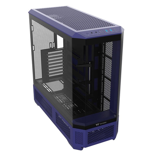 Thermaltake View 600 TG; Full Tower; 420mm Radiator Support; 480mm GPU Clearance; Hidden Connector Support; Rotatable PCIe Slots; 220mm PSU Clearance;