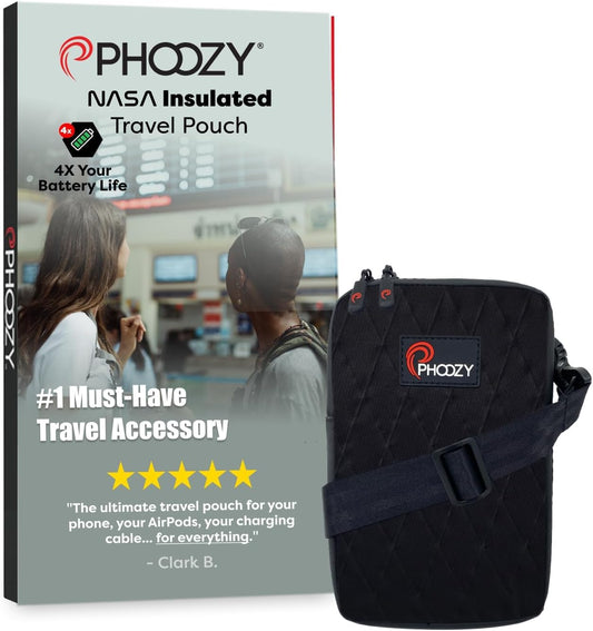 PHOOZY Orion Thermal Phone Pouch with NASA Insulation Technology - Insulated Case for Cold Weather Extends Battery Life 4X - Sauna Protector for Heat