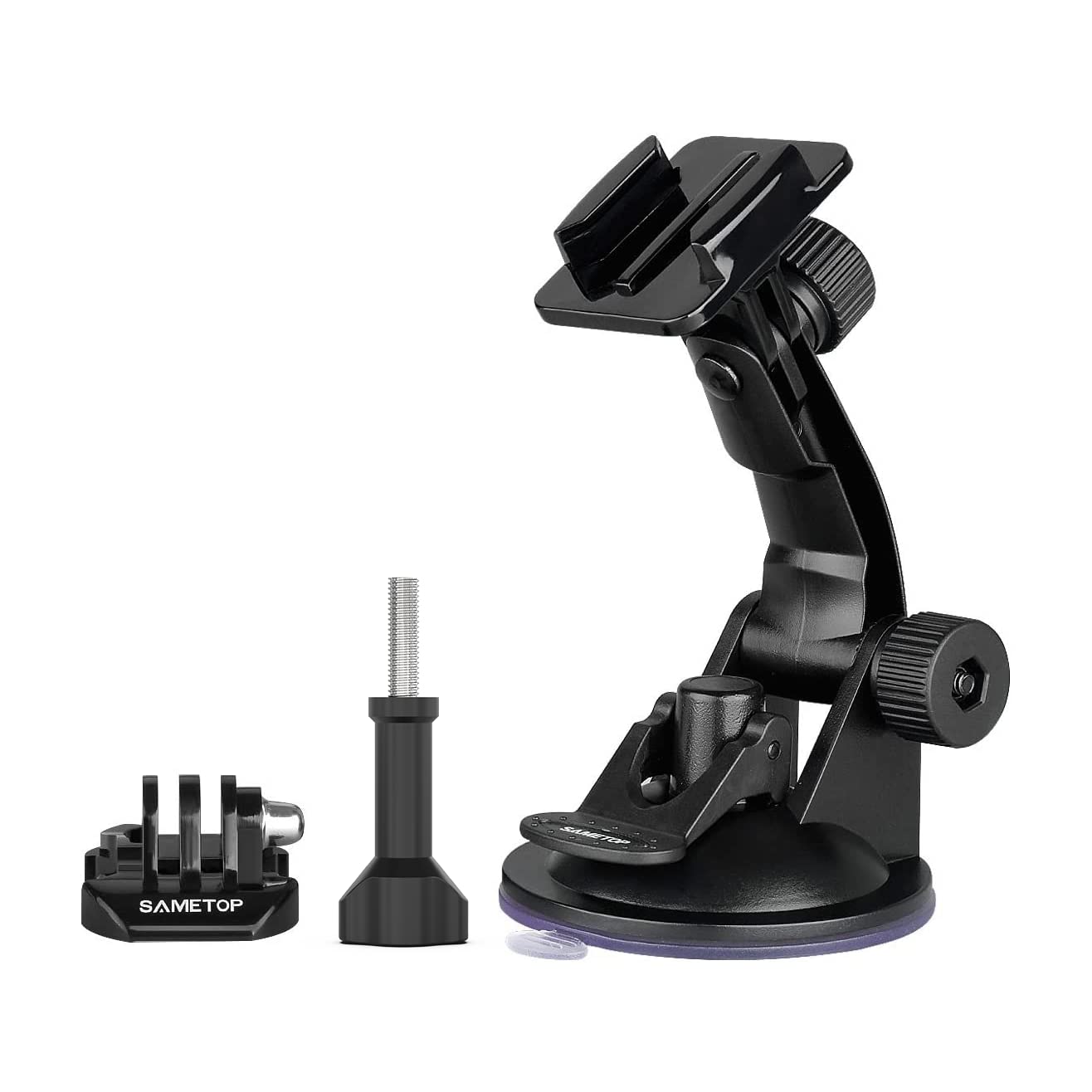 Sametop Suction Cup Mount Compatible with Gopro Hero 13, 12, 11, 10, 9, 8, 7, 6, 5, 4, Session, 3+, 3, 2, 1, Hero (2018), Max, Fusion, DJI Osmo Action
