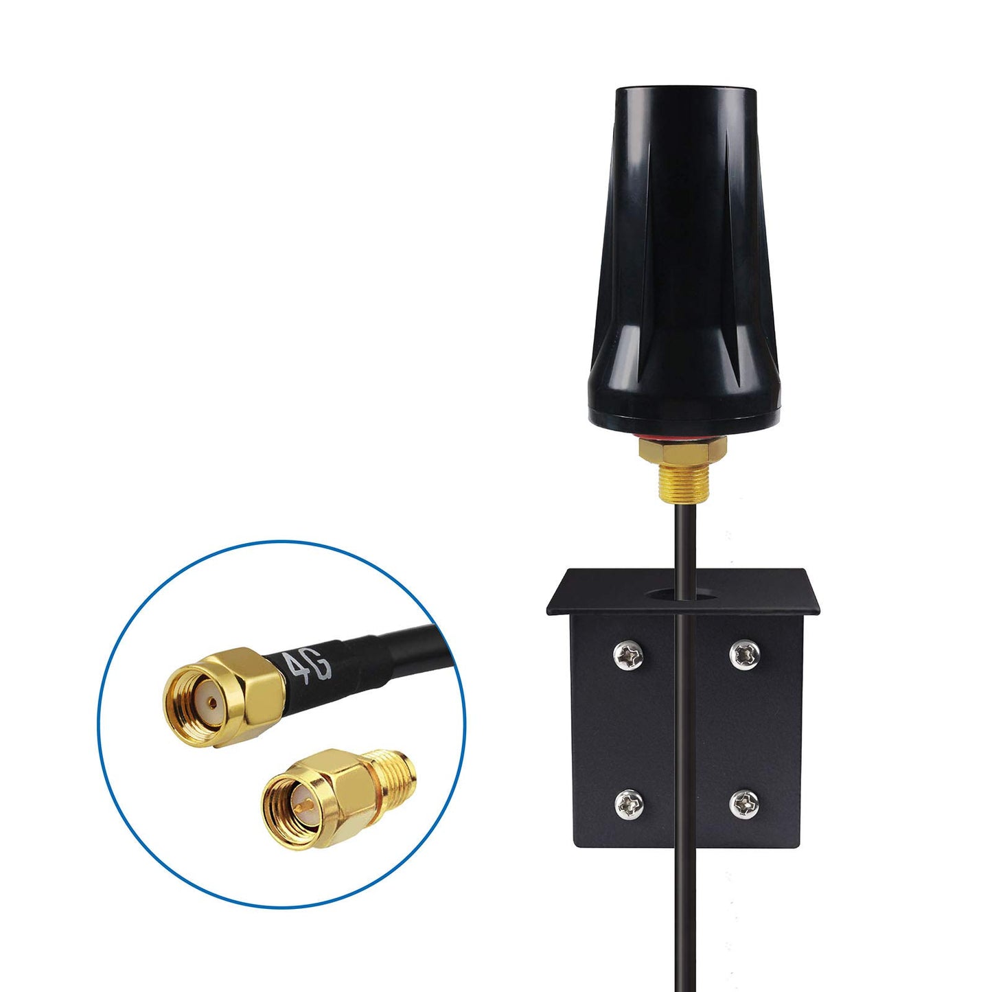 4G LTE Cellular Trail Camera Antenna with 10ft Low Loss Thicker Cable for Spypoint Flex Link Micro EVO Stealth Cam Tactacam Reveal X PRO Muddy