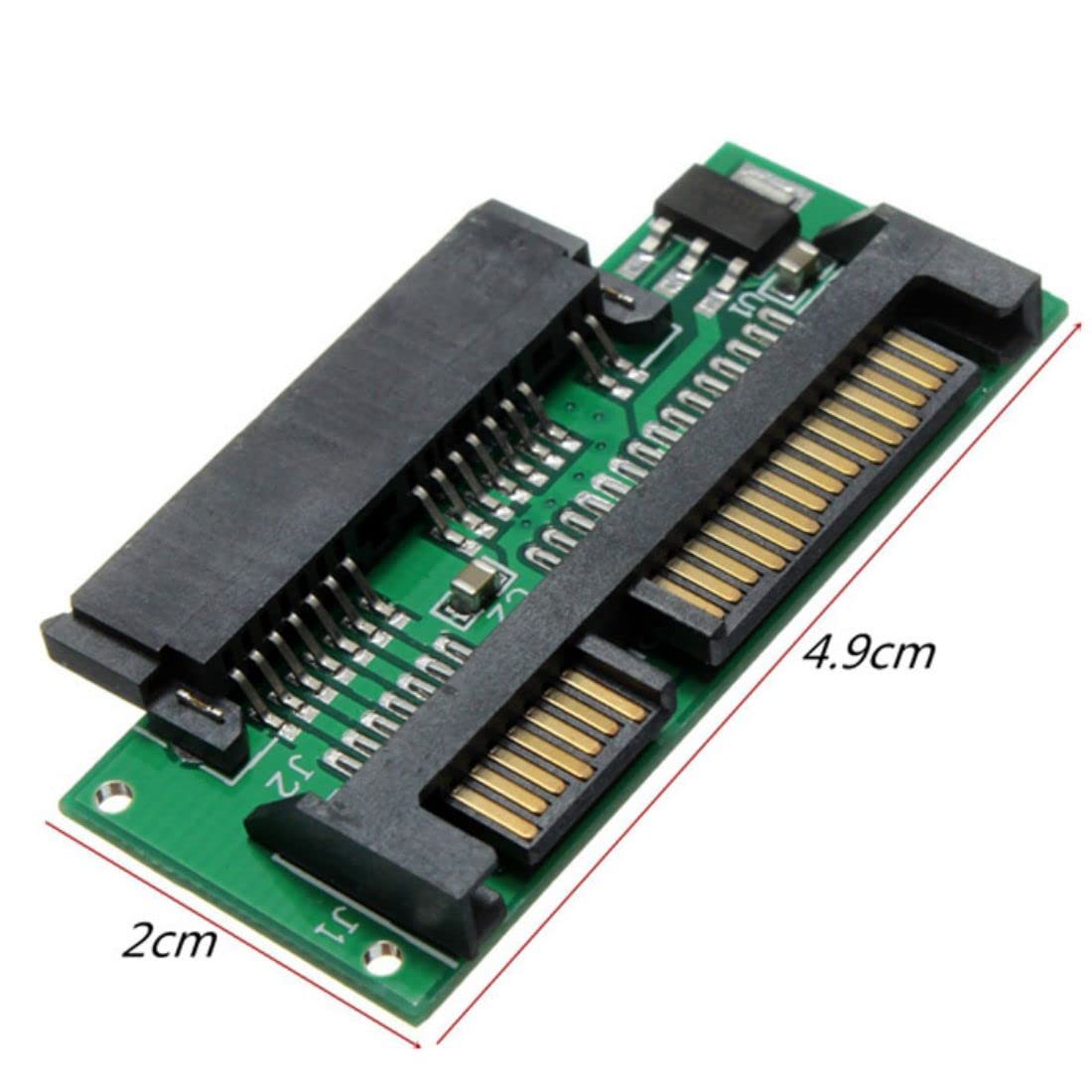 chenyang 1.8" Micro SATA to 2.5" SATA PCB Converter Adapter for Laptop Internal SSD HDD Hard Disk Drive Upgrade Extension