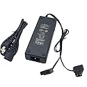 REYTRIC Dual D-Tap (P Tap) Travel Charger Compatible Sony V-Mount/V Lock and Anton Bauer Gold Mount Batteries with 2-Prong Power Cord