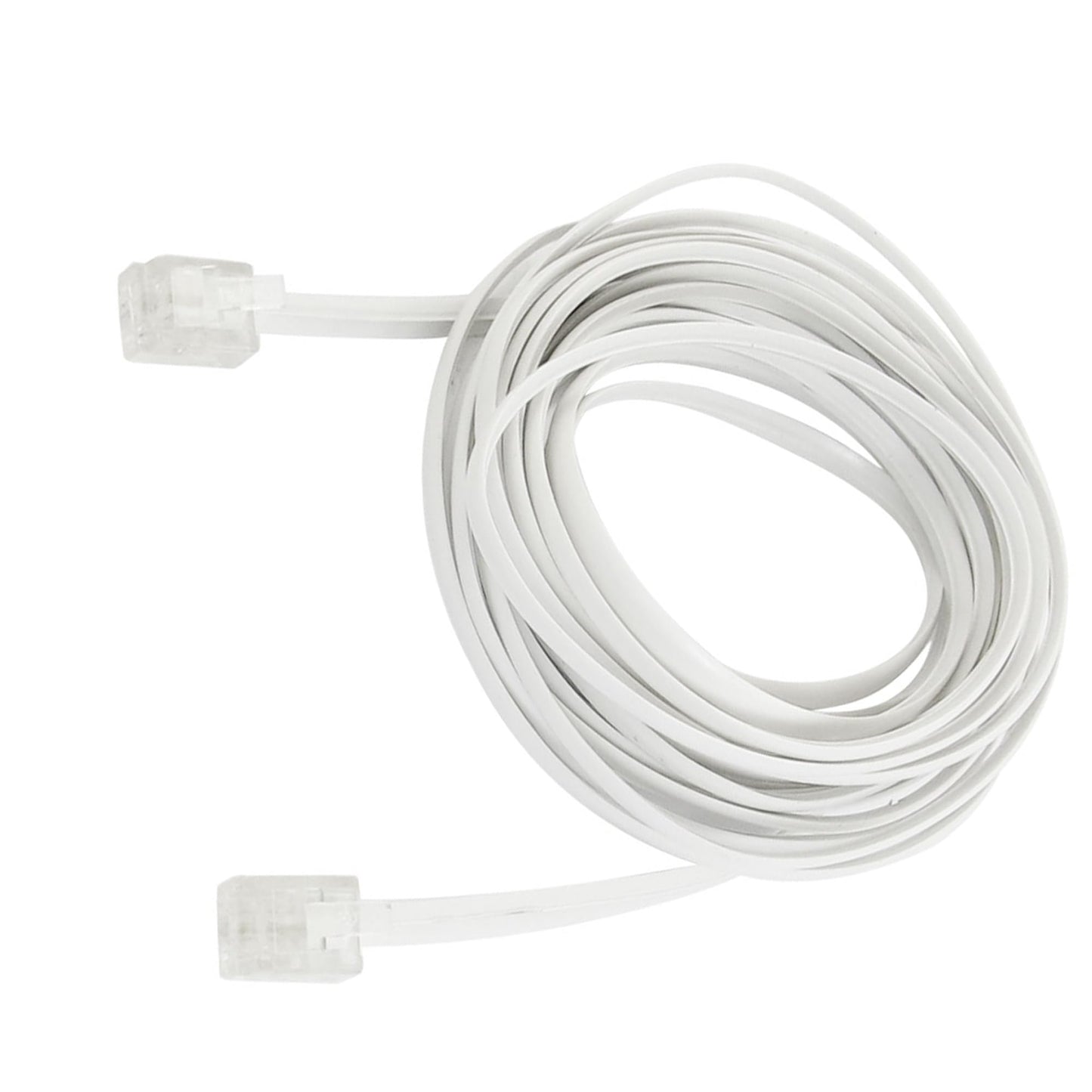 uxcell RJ11 6P2C Male Plug Telephone Line Cable, 16 Foot 5M Modular Conductor Phone Wire Double Ends for Landline, Telephone, Fax, Modems, Answering