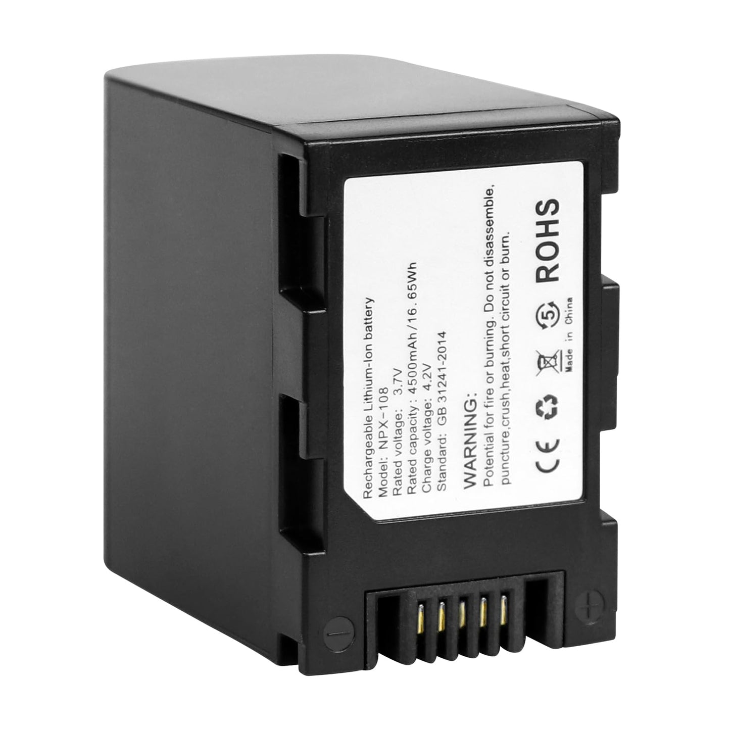OIEXI NPX-108 4500mAh Large Capacity Rechargeable Battery Pack for Camcorders