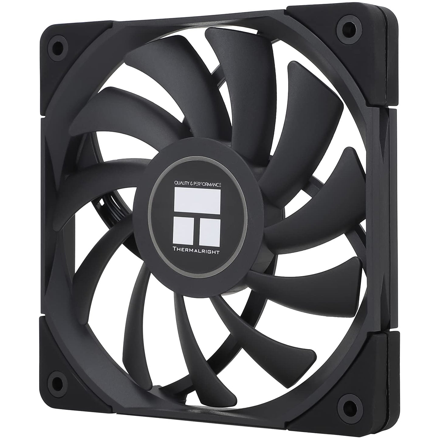 Thermalright C12015B CPU Fan Computer case Fan Quiet 4pin PWM PC Fan,15mm Slimline Cooler Fan,120mm CPU Cooling(Black)