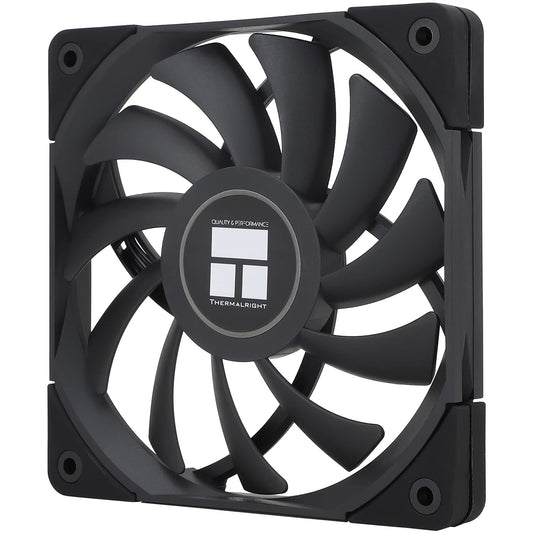 Thermalright C12015B CPU Fan Computer case Fan Quiet 4pin PWM PC Fan,15mm Slimline Cooler Fan,120mm CPU Cooling(Black)