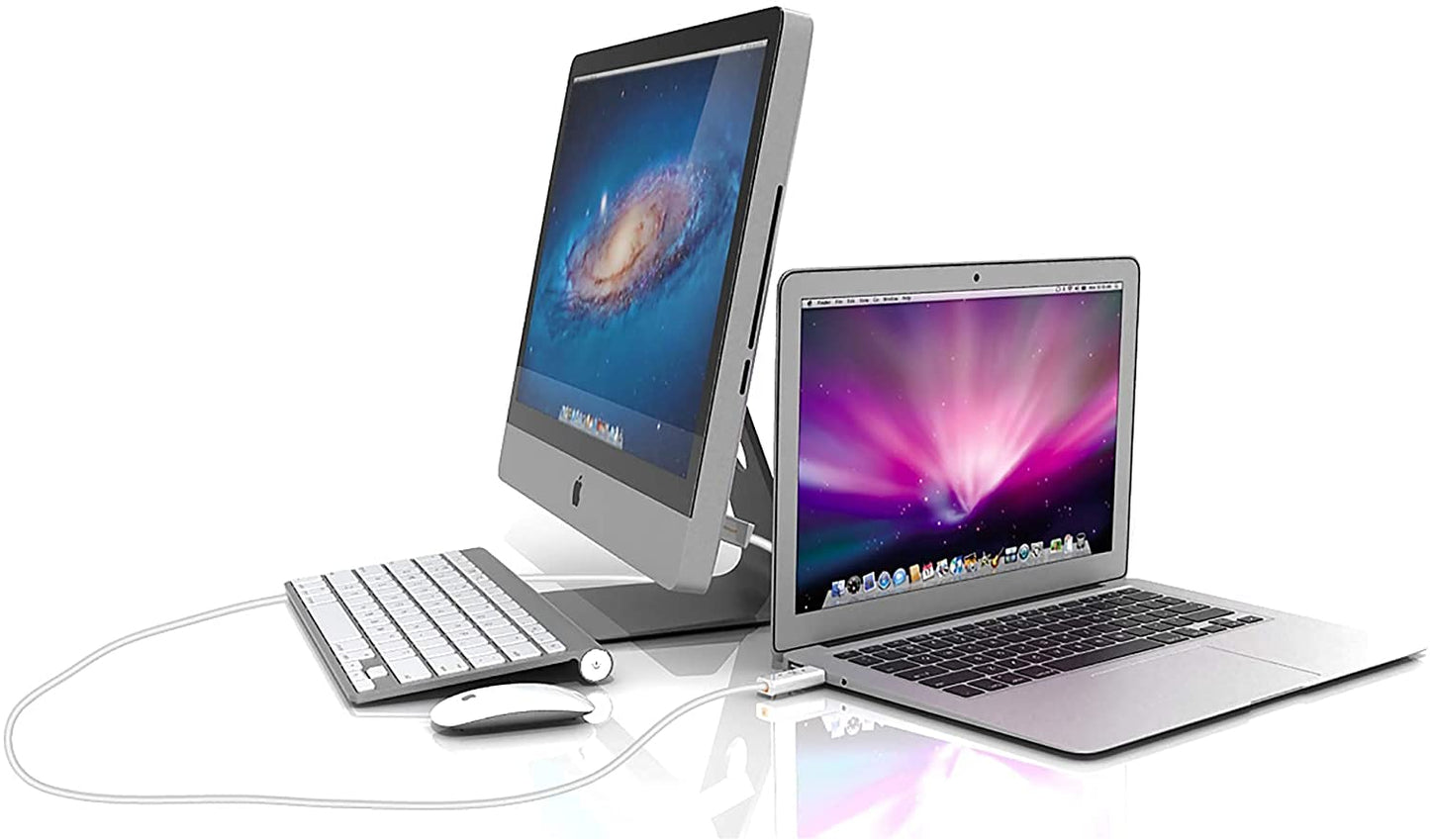j5create Wormhole Switch USB Transfer Adapter: Seamlessly Share Files, Keyboard, and Mouse Between Win/Mac, Win/Win, and Mac/Mac (JUC400)