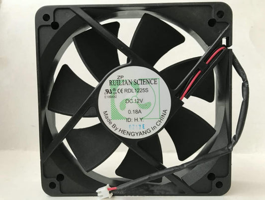 RDL1225S 12V Fan RDL1225S 12V 0.18A 12cm 12025 Mute Chassis Cooling Fan