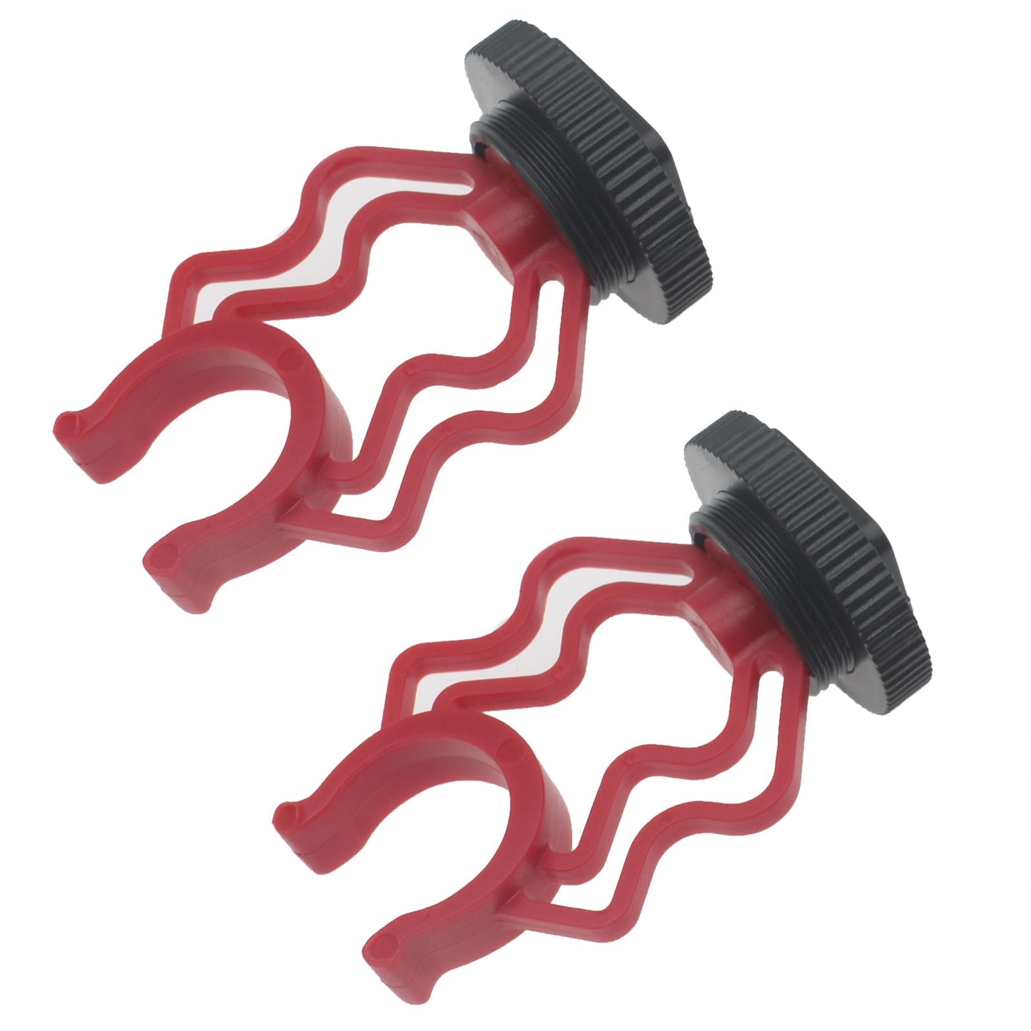 SYCZIOHU 2 PCS Microphone Shock Mount Holder Red Bracket Shockmount for External Video Mic with 1/4'' Screw Female Mount for Making Vlog and Video