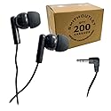 SmithOutlet 200 Pack Classroom Student Testing Headphones Earbuds in Bulk