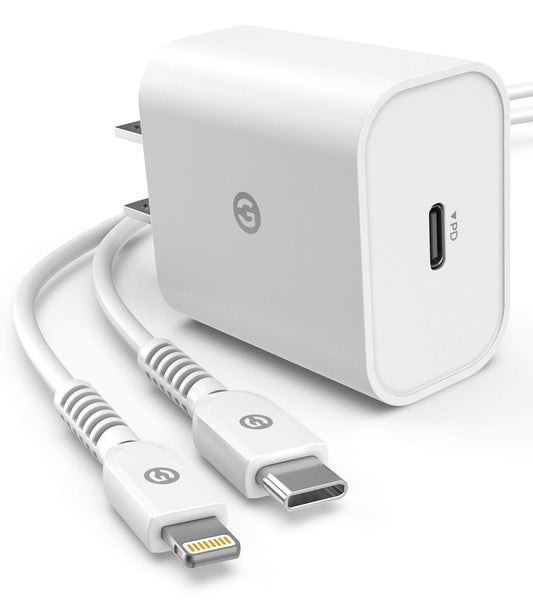 Charger Compatible with iPhone 12/13 iPhone 14 - MFi Apple Certified USB-C to Lightning Cable with Fast Wall Plug (18W) Quick Charging Power Adapter
