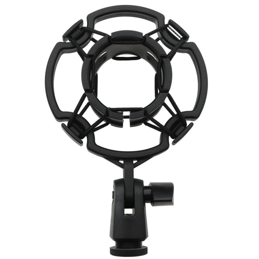 HLGHLG Universal Microphone Shock Mount for 42-46mm Mics, Professional Anti-Vibration Holder with 3/8" or M16 Thread, Compatible with Studio Condenser