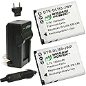 Wasabi Power Battery (2-Pack) and Charger for Panasonic VW-VBX070 and Panasonic HM-TA2, HM-TA20, HX-DC1, HX-DC2, HX-DC3, HX-DC10, HX-DC15, HX-WA10