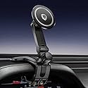 JunDa Universal 360-Degree Rotating Car Phone Holder, Multifunctional Dashboard Phone Mount with Clip for All Smartphones, Secure Flexible Grip