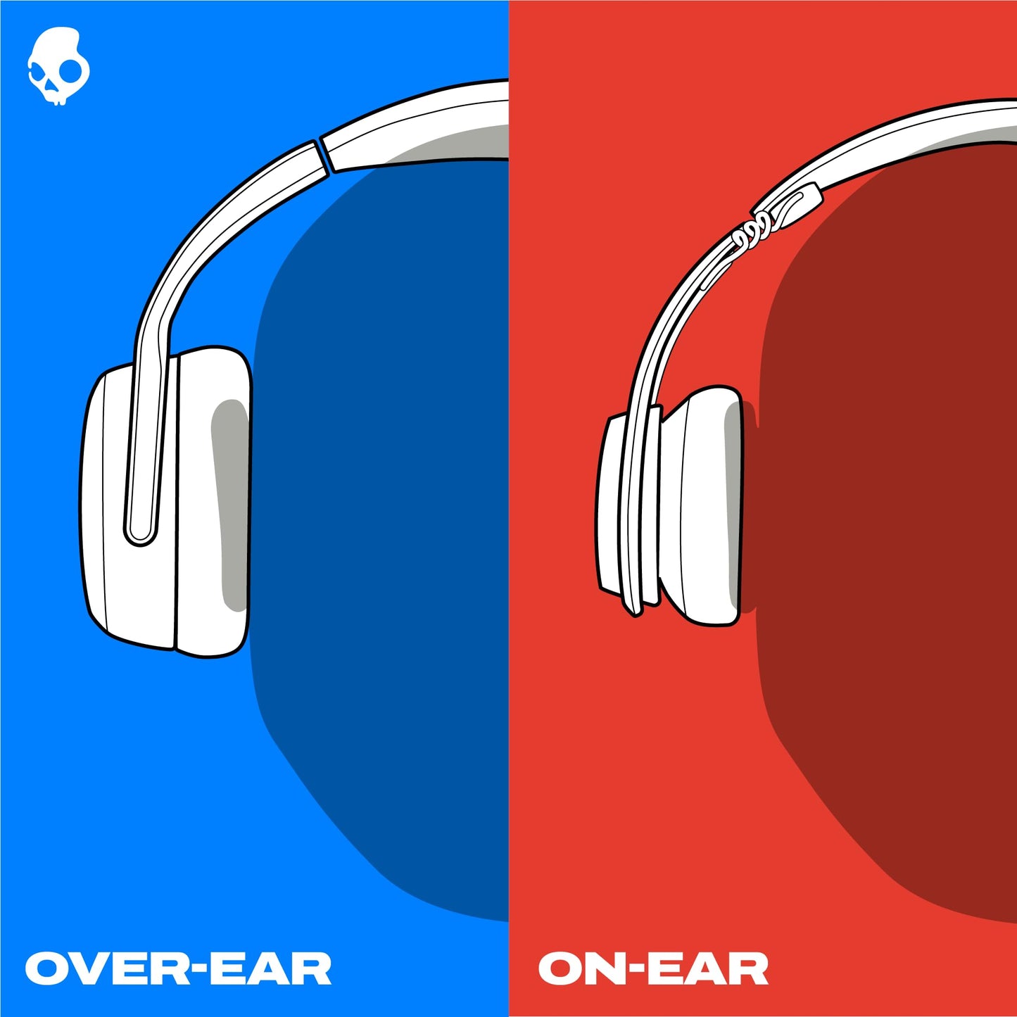 Skullcandy Riff On-Ear Wired Headphones, Convenient for Travel with 3.5mm AUX Plug, Built-in Microphone, Foldable Lightweight Comfortable Design…