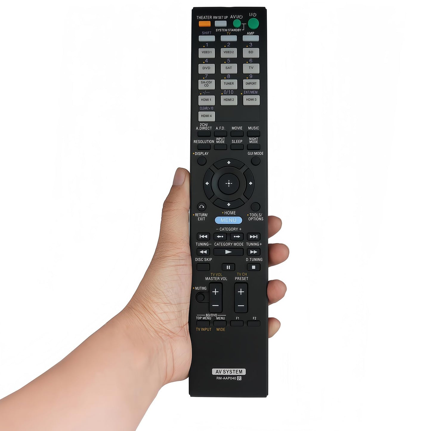 Replacement Remote Control RM-AAP040 for Sony 148786411 RM-AAP051 148785711 RM-AAP016 STR-DH700 STR-DG720 STR-K990 RMAAP016 148010011 STR-DG810 AV