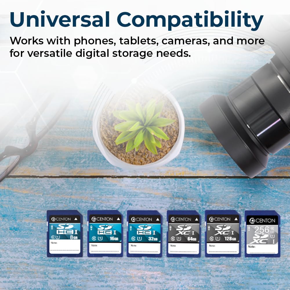 Centon Electronics MP Essential SDHC Card, Ultimate Memory Card for Phones, Tablets, Cameras, and More, UHS1, 32GB, 5 Bulk Pack