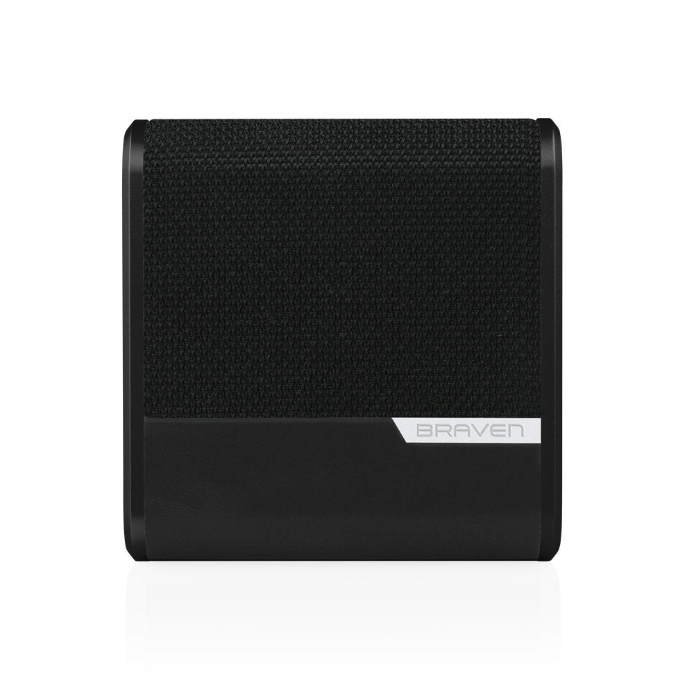 BRAVEN Bridge Bluetooth Speaker and Conferencing Device [12 Hours Playtime] 2600 mAh Power Bank - Black/Black/Black