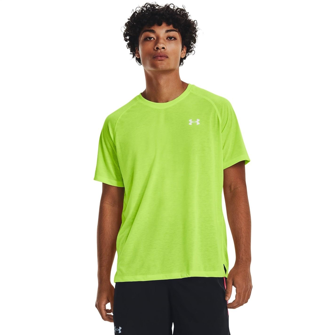 Under Armour Streaker Short Sleeve Lime Surge/Lime Surge/Reflective LG