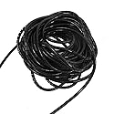 uxcell 6mm Outside Dia 6.4M PE Polyethylene Spiral Cable Wire Wrap Tube Black