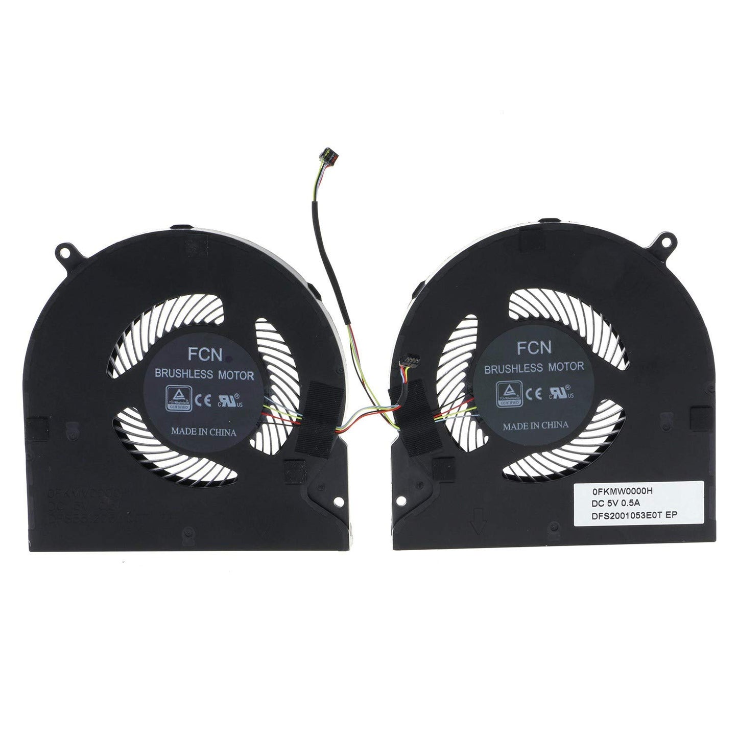 CPU & GPU Cooling Fan for Razer Blade 15 RZ09-0238 RZ09-02385E92 RZ09-02386E91 0FKMV000H 0FKMW000H DFS2001053E0T DFS551205WQ0T