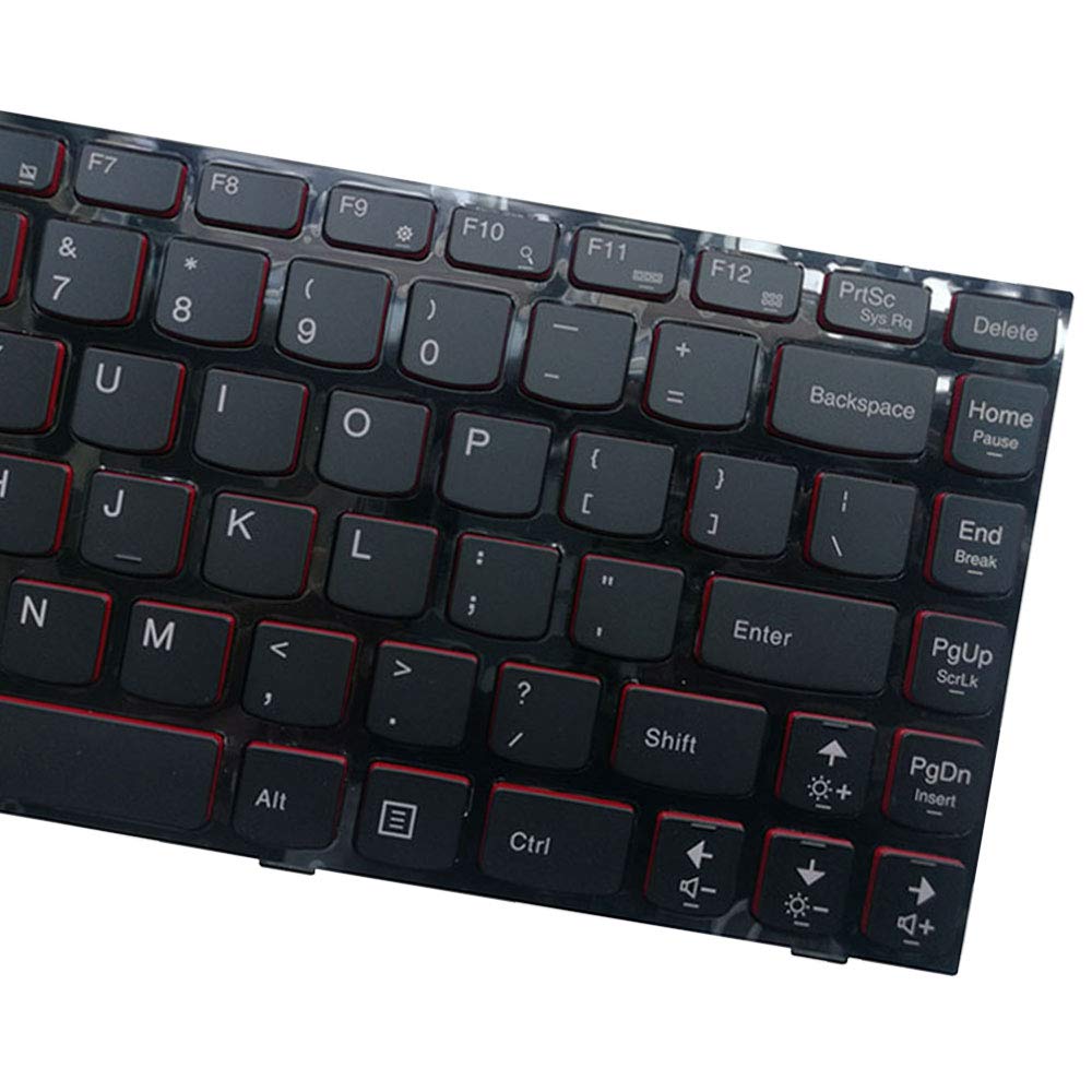 New Laptop Replacement Keyboard for Lenovo IdeaPad Y400 Y400N Y410P Y430P 25205348 US Layout with Backlight