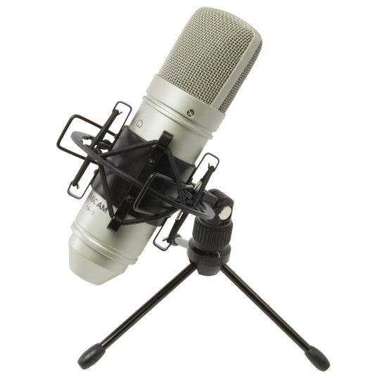 Tascam TM-80 Large Diaphagm Condenser Microphone,Silver