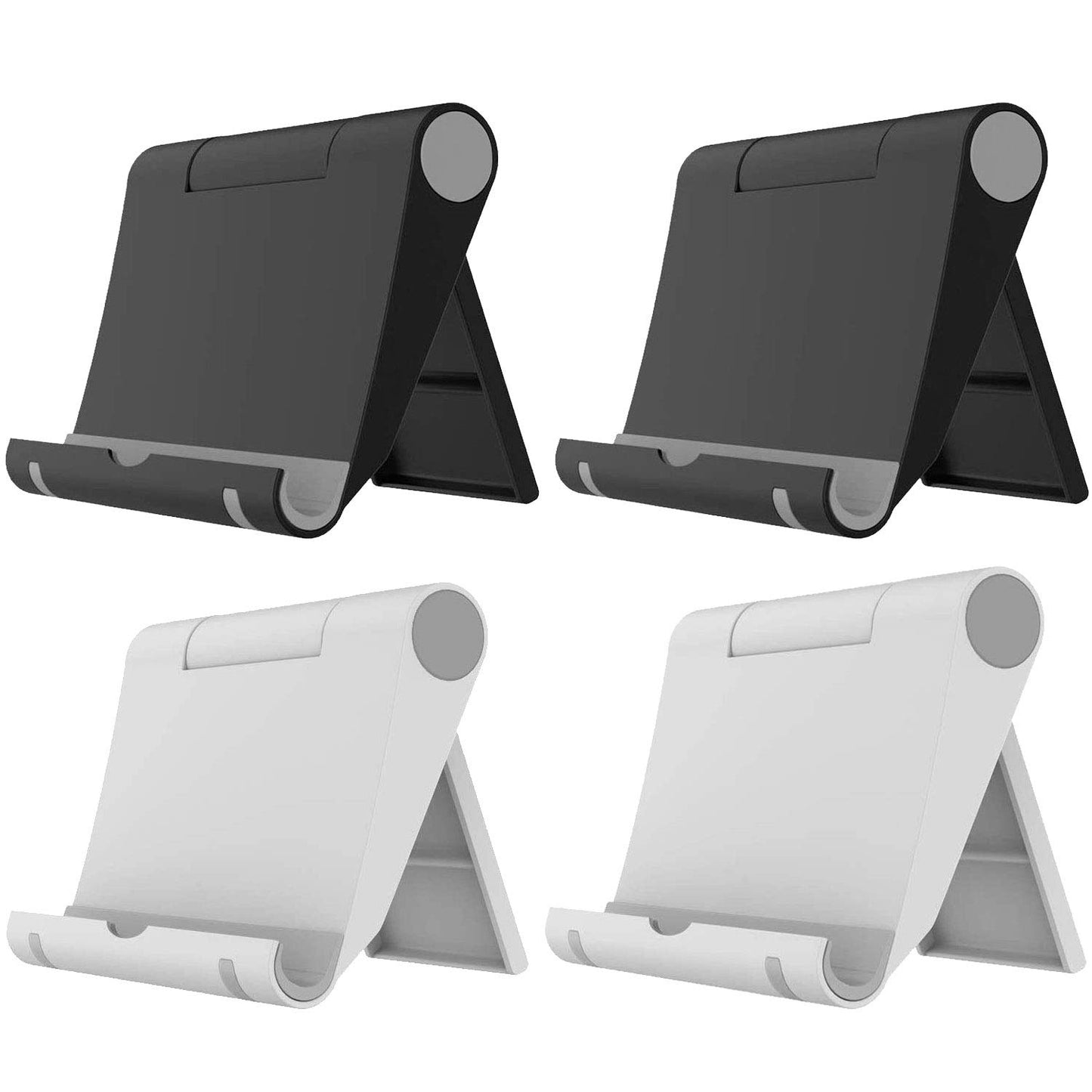 VOVIGGOL 2 Pack Cell Phone Stand for Desk, Foldable Cell Phone Holder Mobile Stand Phone Dock, Adjustable Tablet Stand Holder Compatible with iPhone