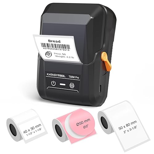 SUPVAN T50M Pro Bluetooth Label Maker Machine with 3 Tapes, Wide Waterproof Label, Versatile App with 30+ Fonts and 660+ Icons, Inkless Labeler