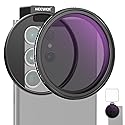 NEEWER 67mm Clip On Variable ND Filter Kit with Cold Shoe Phone Clip, Adjustable ND2-32 Filter Compatible with iPhone 17 16 15 Pro Max Plus Android