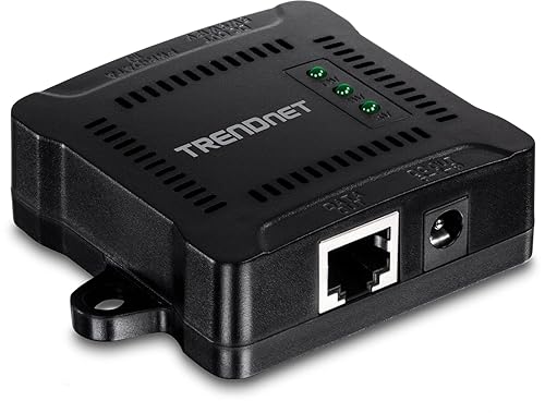 TRENDnet Gigabit PoE Splitter, TPE-104GS, 802.3af, NDAA Compliant, Power a Non-PoE Device up to 100m (328 ft), 5/9/12V DC Power Output, 5 to 5/3.5mm