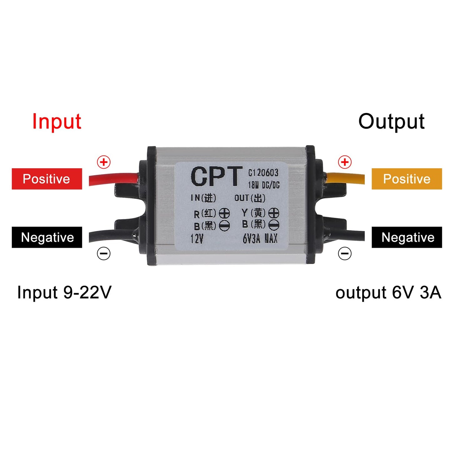 2PCS 12V to 6V Power Voltage Converter Buck Voltage Waterproof Converter Modules 3A 18W Car Power Converter Step Down Volt Module for Vehicle…
