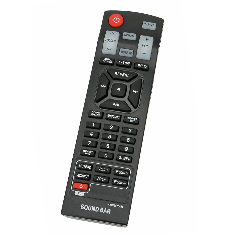 AKB73575401 Replacement Sound Bar Remote Applicable for LG Home Theater Soundbar NB2520A NB2420A NB3520A S54A1-D NB5541 NB5540