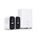 eufy security, eufyCam 2C Pro 2-Cam Kit, Wireless Home Security System with 2K Resolution, 180-Day Battery Life, HomeKit Compatibility, IP67, Night