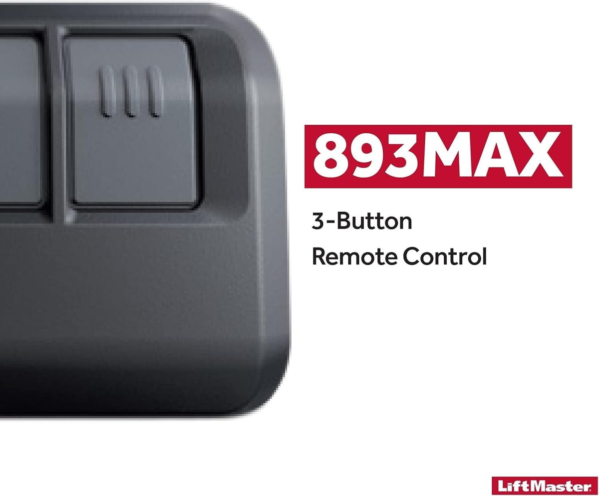 LiftMaster 893Max Security+ 2.0 3-Button Gate Operator Remote Control with Visor Clip - Pack of 2