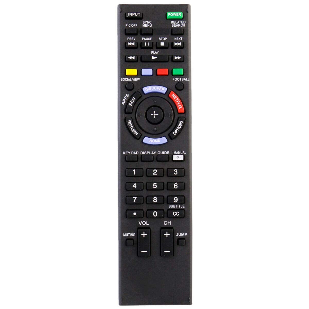 New RM-YD103 Replace Remote Control for Sony KDL-40W580B KDL-42W700B KDL-48W580B KDL-48W590B