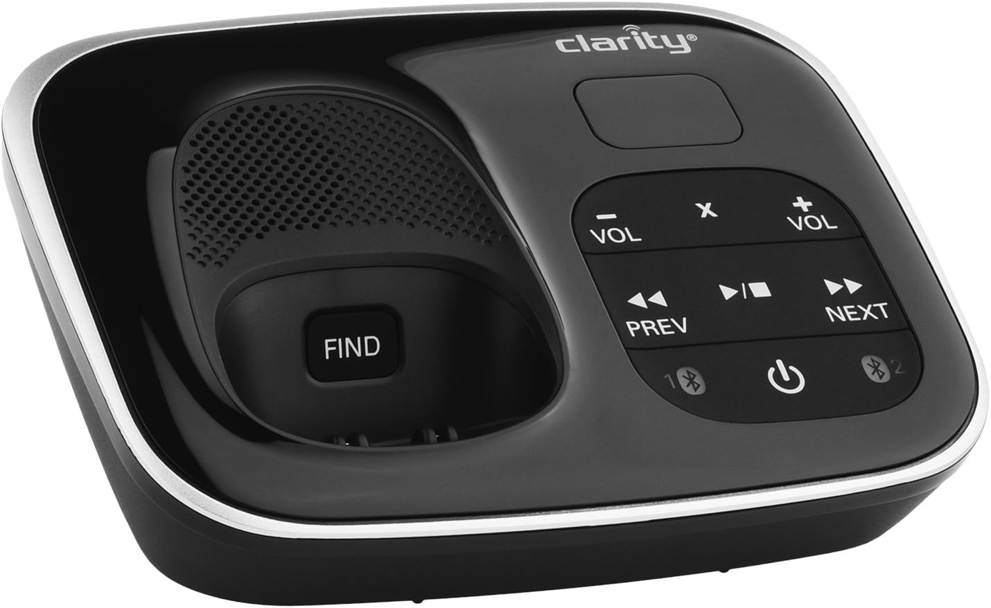 Clarity Amplified Cordless Phone, Bluetooth Pairing for Most Wireless Headsets & Hearing Aids, Easy-to-Read Caller ID, Adjustable Tone Control