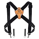 OUFABE Binocular Harness Strap, X-shaped Adjustable and Deluxe Bino Chest Straps for Hunting, Fits for Carrying Binocular, Cameras, Rangefinders