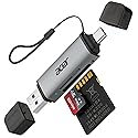 acer SD Card Reader USB C, Dual Slots USB 3.0 Type C to Micro SD Card Adapter, Memory Card Reader for MicroSD, SDHC, SDXC, Compatible with Laptop, PC