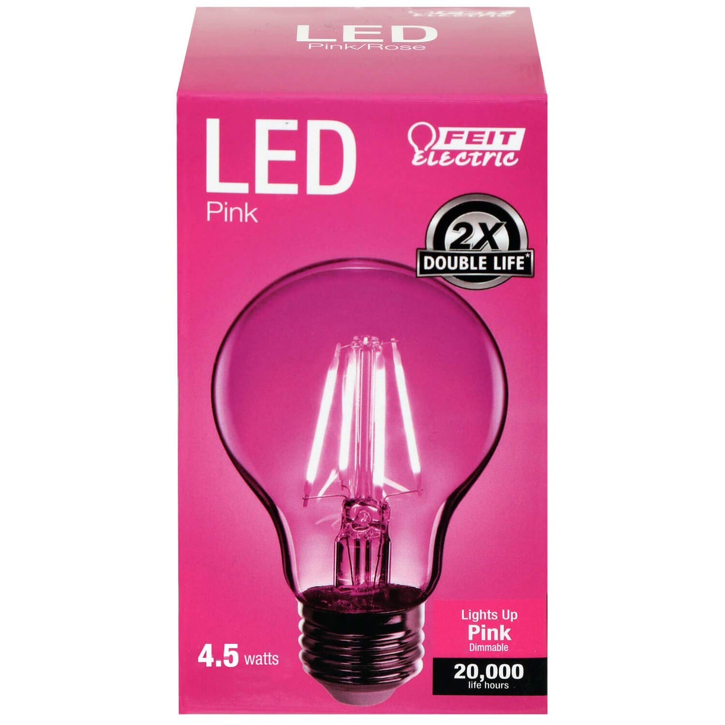 Feit Electric BPESL13T/O 13-Watt Compact Fluorescent Mini Twist Orange Bulb (Pink LED)
