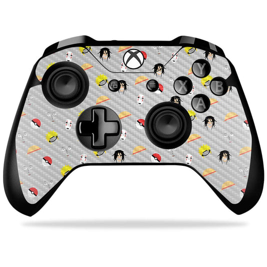 MightySkins Carbon Fiber Skin for Microsoft Xbox One X Controller - Anytime Fan | Protective, Durable Textured Carbon Fiber Finish | Easy to Apply