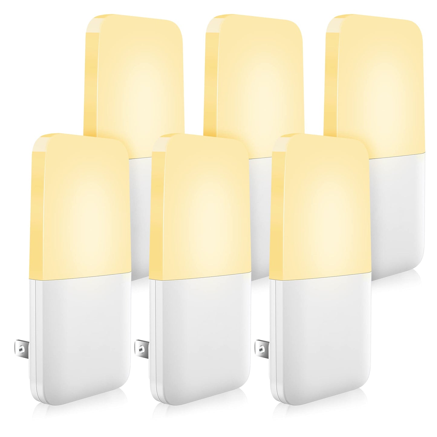 MAZ-TEK Plug in Night Light, Warm White LED Nightlights with Smart Dusk to Dawn Sensor for Kids, Nursery, Ideal for Bedroom, Bathroom,Hallway, Stairs