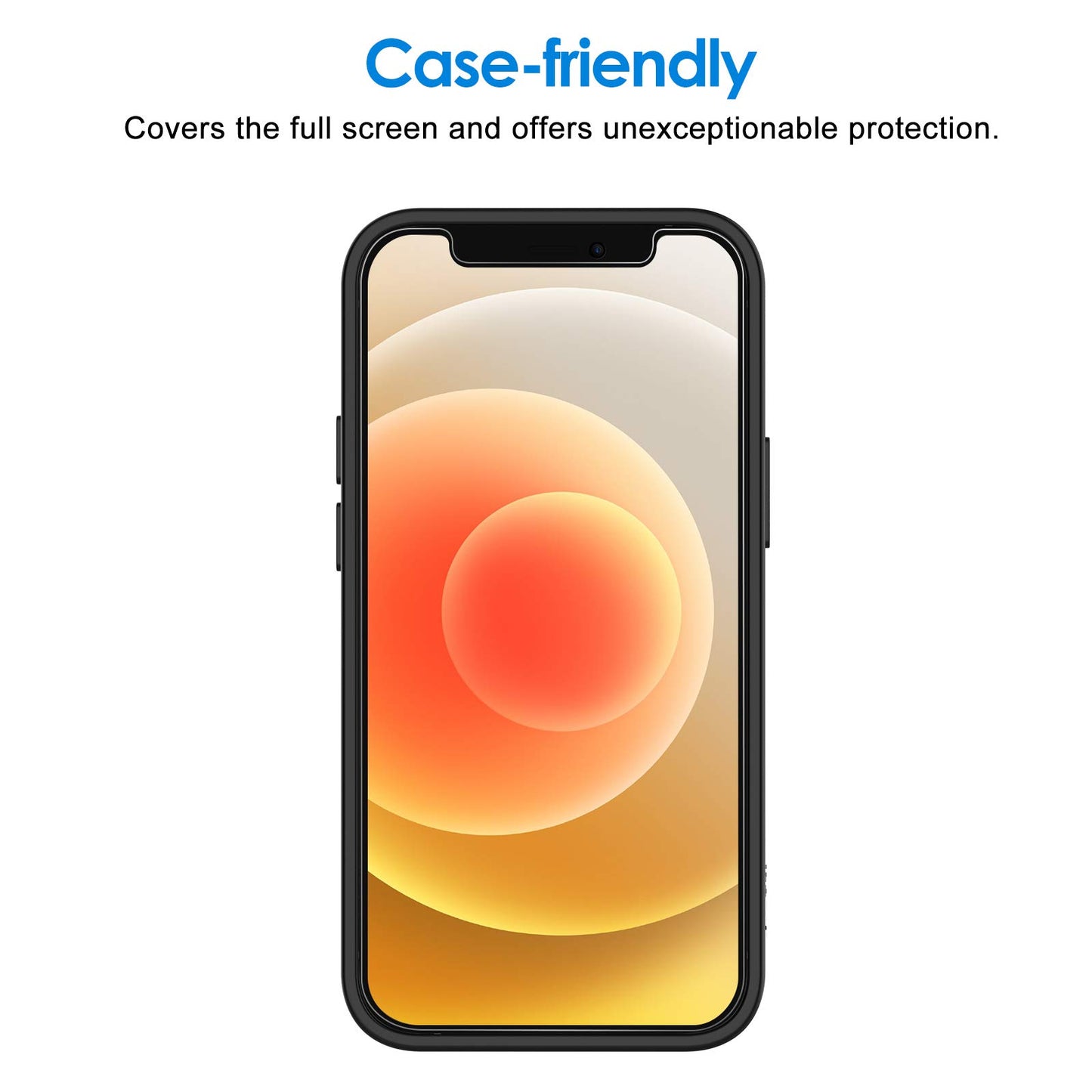 JETech Screen Protector for iPhone 12/12 Pro, 2-Pack