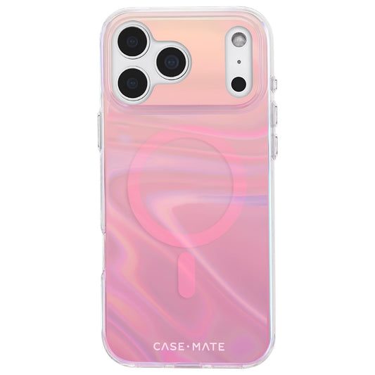 Case-Mate Soap Bubble iPhone 17 Pro Max Case - Peach Iridescent