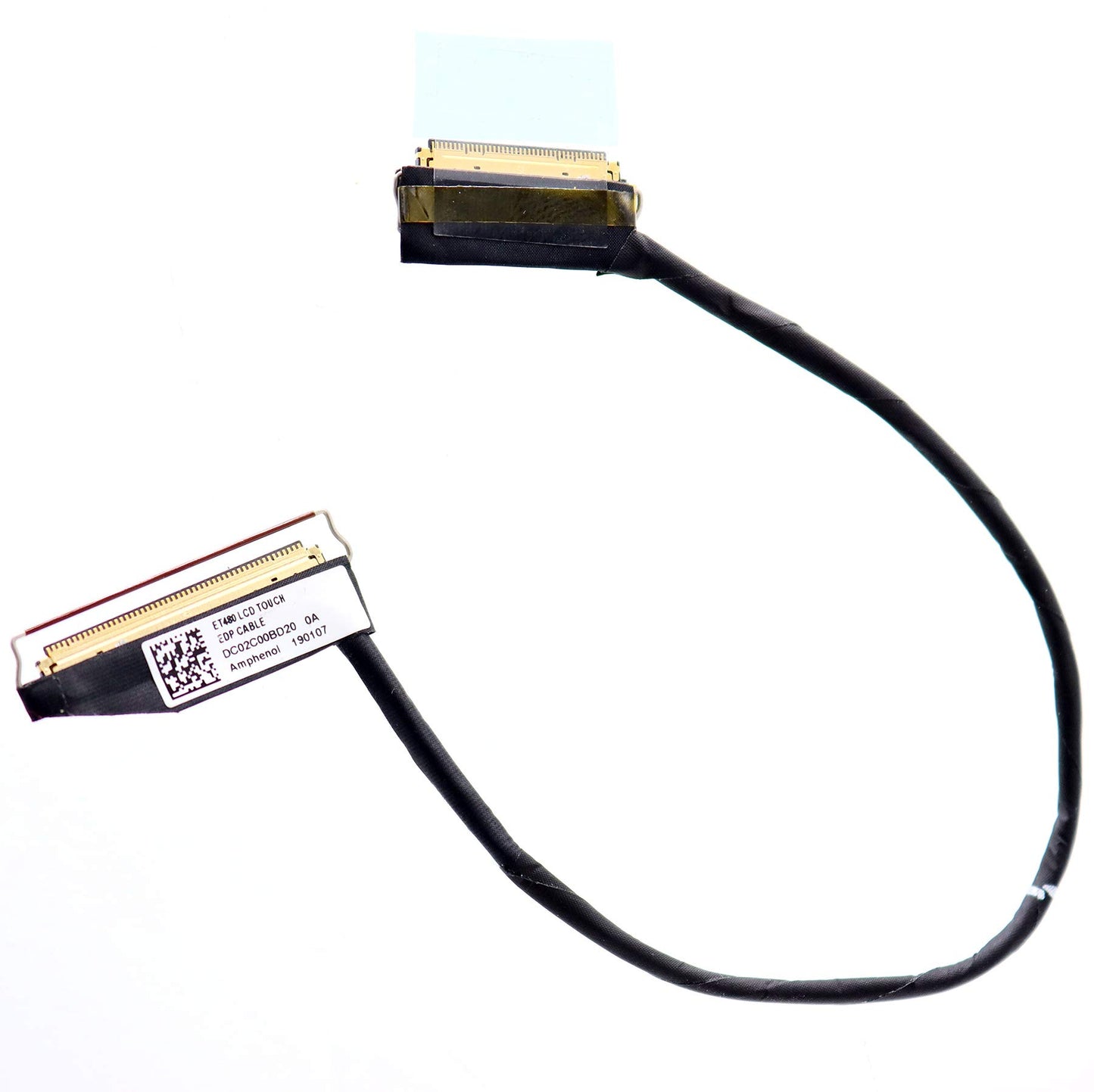 Deal4GO FHD LCD Cable LVDS Screen EDP Video Cable for Lenovo ThinkPad T480 A485 DC02C00BE00 DC02C00BD10 01YR502 01YR503