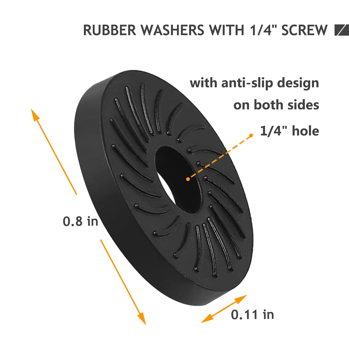 2 Set Thumb Screw Camera Quick Release Adapter with Rubber Pads, Tripod Screw Rubber Washers 1/4" Female to 1/4" Male Thumbscrew L Bracket Mount