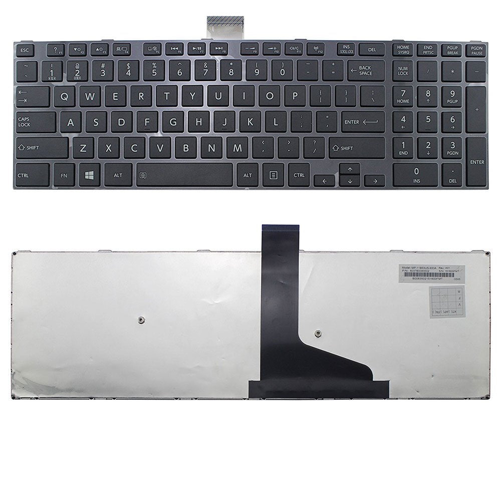 New US Black English Laptop Keyboard Replacement for Toshiba Satellite L75D-A7190 L75D-A7268 L75D-A7268NR L75D-A7280 L75D-A7283 L75D-A7288