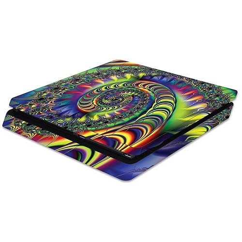MightySkins Skin Compatible with Sony PS4 Slim Console - Acid | Protective, Durable, and Unique Vinyl Decal wrap Cover | Easy to Apply, Remove,