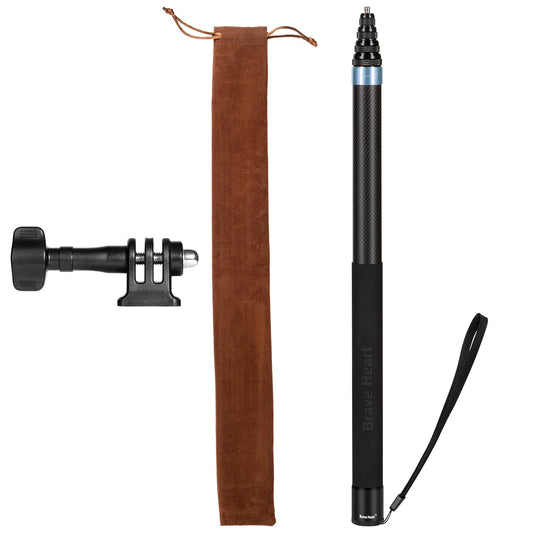 3m Selfie Stick 110in/9.8ft Long Invisible Carbon Fiber Selfie Stick Lightweight Extra Long Extension Pole for Insta360 ONE X5 X4 X 3 ONE X2 ONE R ONE